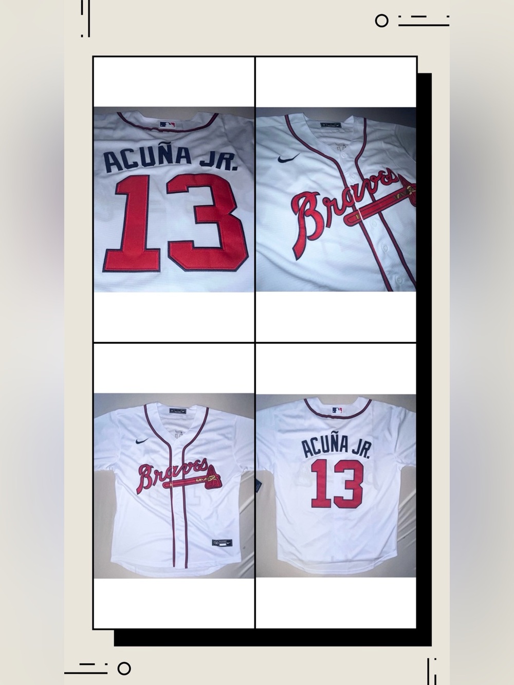 Atlanta Braves No. 13 Ronald Acuna Jr. Authentic Nike MLB Elite Baseball Jersey